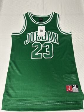 New Nike Air Jordan 23 Mesh Jersey Youth Size Large Lucky Green NWT